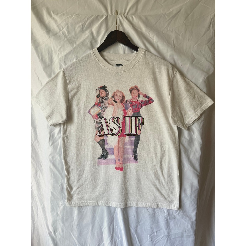 Clueless Movie Graphic T-Shirt As If Cher Dionne Tai Cream Large